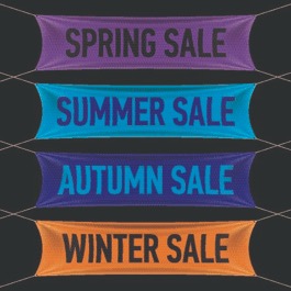 Custom vinyl banners printed for businesses and events in Joliet and Will County Illinois