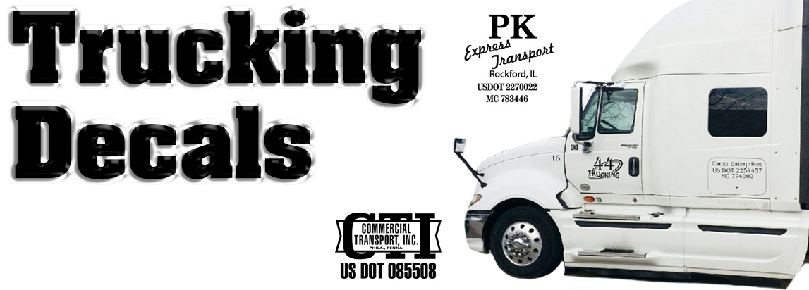DOT stickers and USDOT compliance decals for trucks in Joliet, Shorewood, and Channahon Illinois
