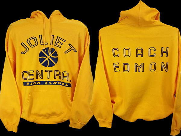 Joliet West high school spirit wear hoodie printed by Top 5 Percent in Shorewood Illinois