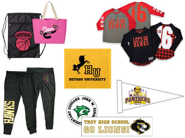 Custom fan wear and spirit wear for teams in Joliet Plainfield and Shorewood Illinois